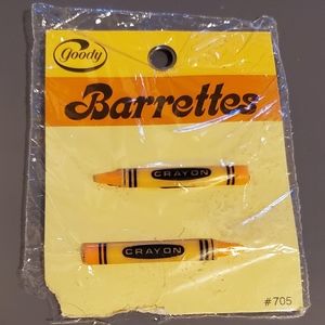 Vintage 1975 Goody Barrettes Crayon